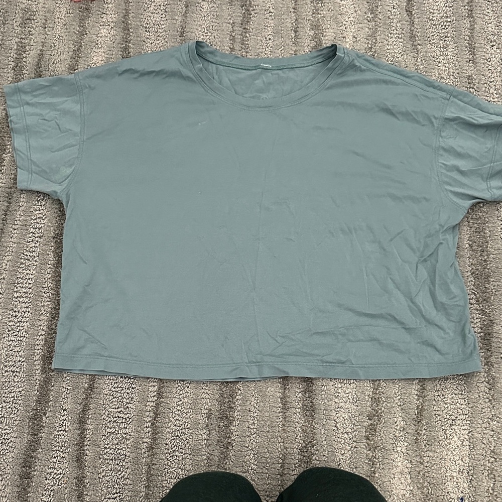 lululemon athletica Teal Crop Top